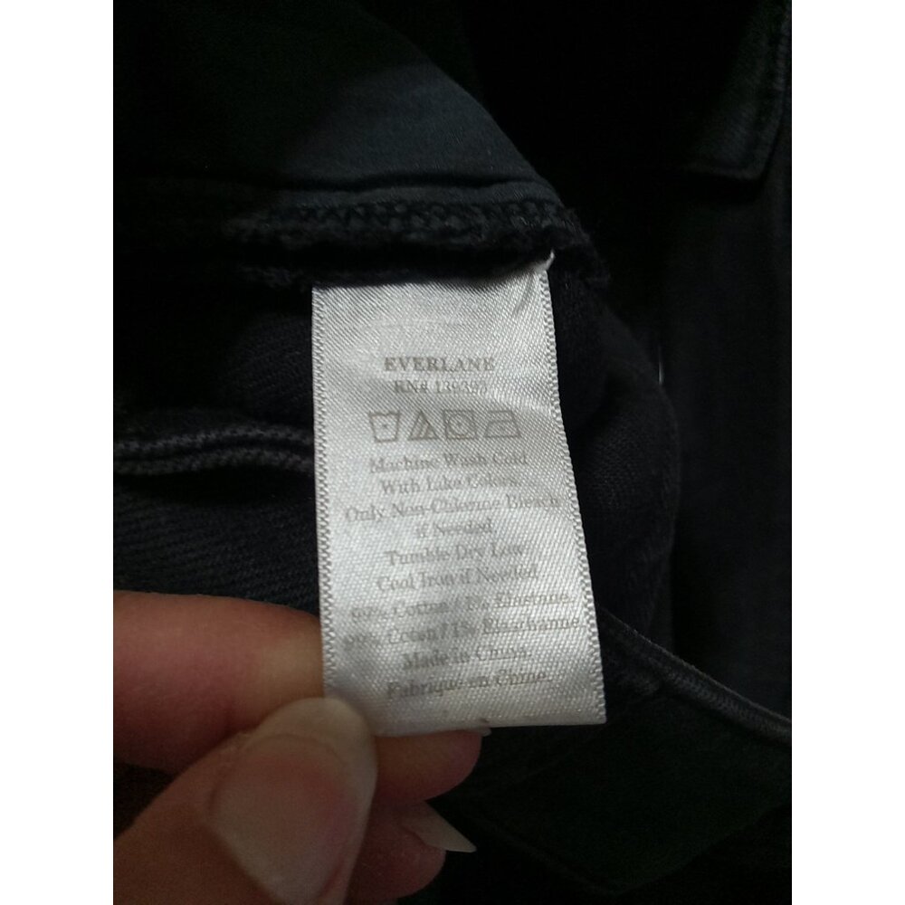 EVERLANE Womens Jeans 0 BLACK WIDE LEGS Preowned Summer Spring Winter Used - Picture 8 of 8